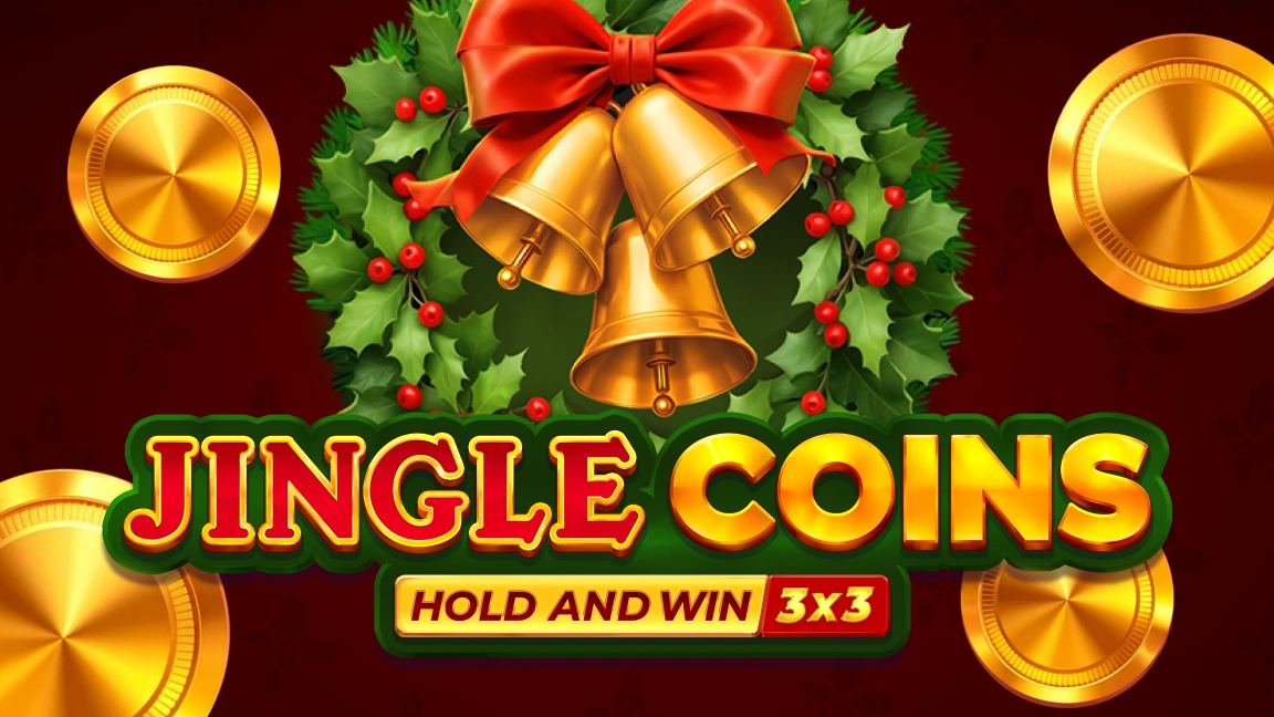 The promotional header for Jingle Coins: Hold and Win, an online slot game on Betty.ca.