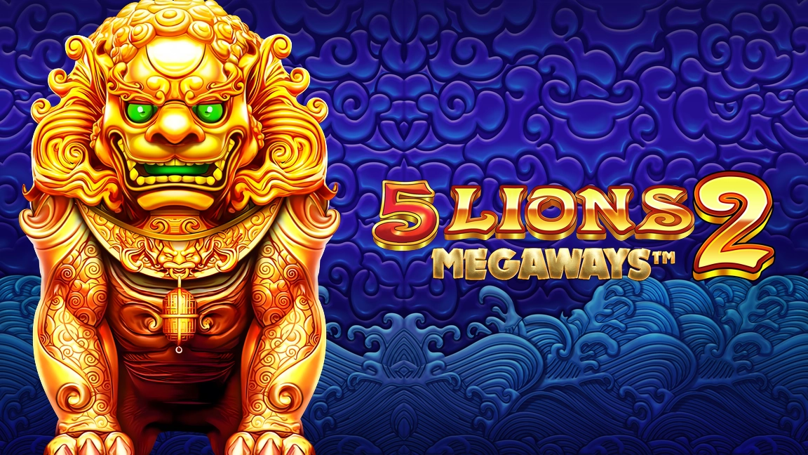 The promotional header for 5 Lions Megaways™ 2, an online slot game on Betty.ca.