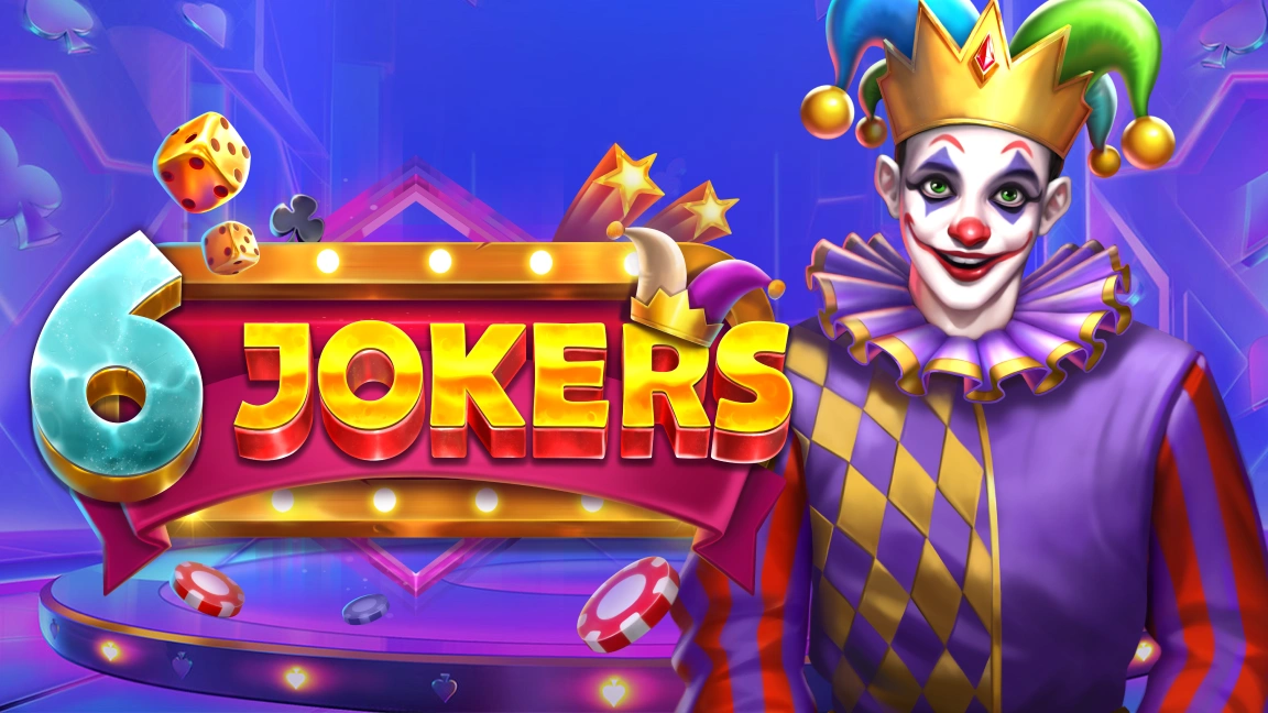 The promotional header for 6 Jokers, an online slot game on Betty.ca.