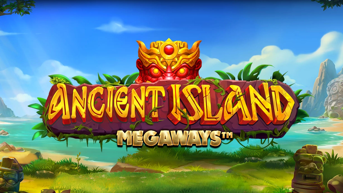 The promotional header for Ancient Island Megaways™, an online slot game on Betty.ca.