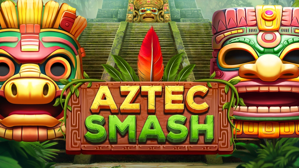 The promotional header for Aztec Smash, an online slot game on Betty.ca.
