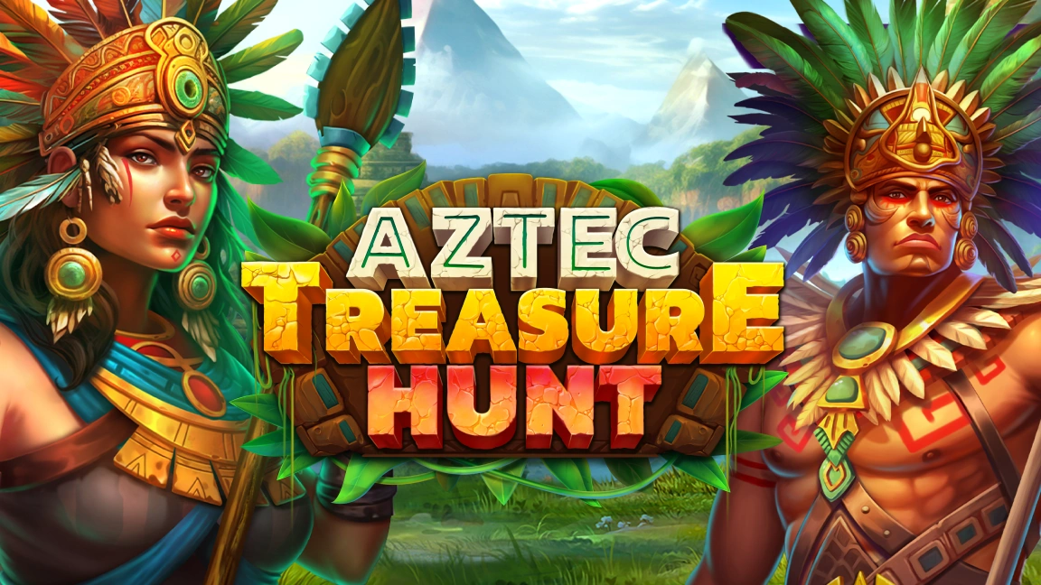 The promotional header for Aztec Treasure Hunt, an online slot game on Betty.ca.