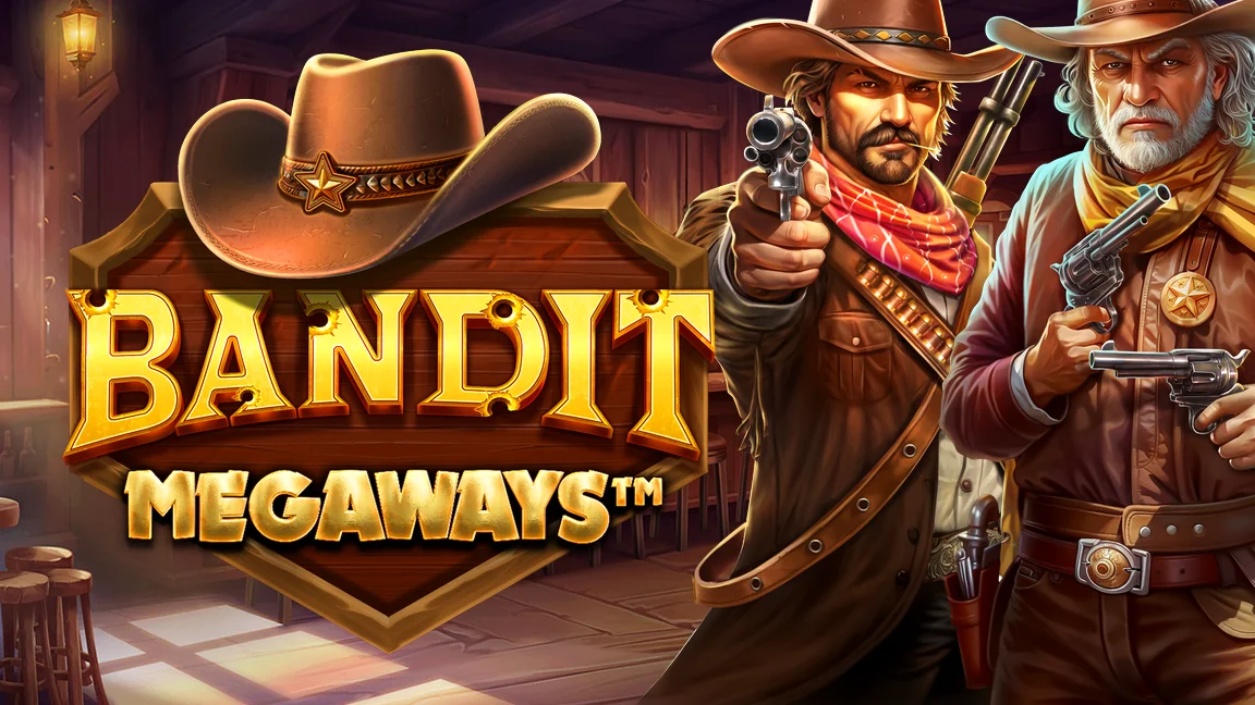 The promotional header for Bandit Megaways™, an online slot game on Betty.ca.