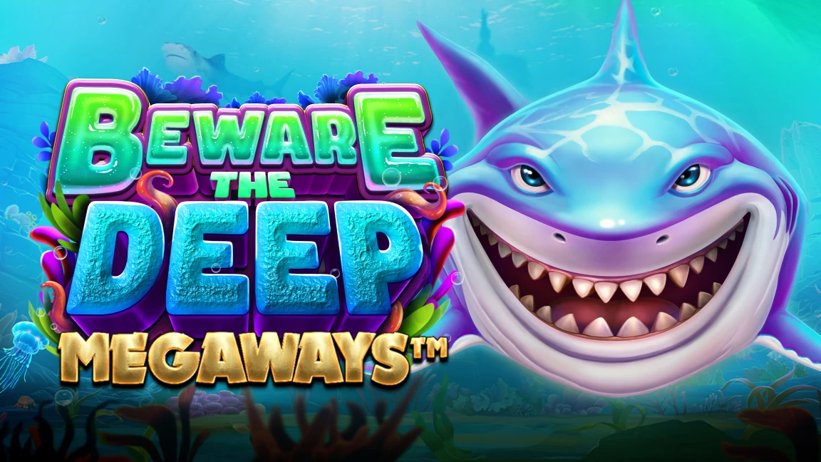 The promotional header for Beware The Deep Megaways, an online slot game on Betty.ca.