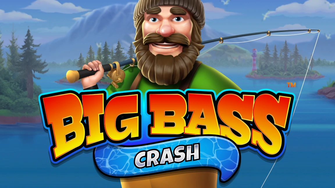 The promotional header for Big Bass Crash, an online slot game on Betty.ca.