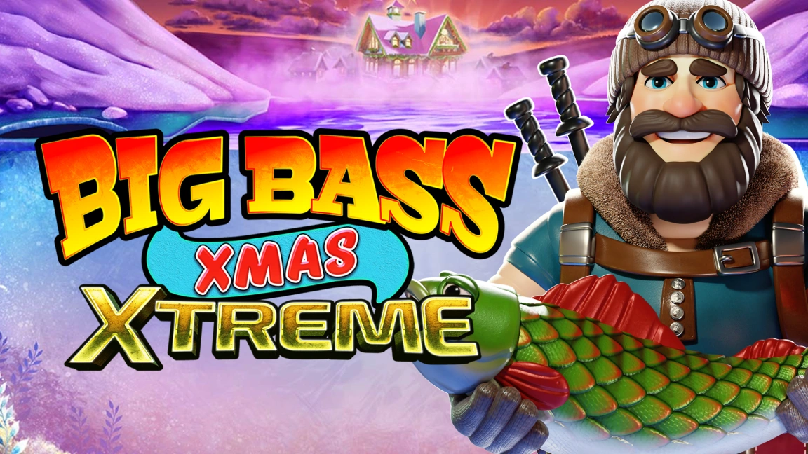 The promotional header for Big Bass Xmas Extreme, an online slot game on Betty.ca.