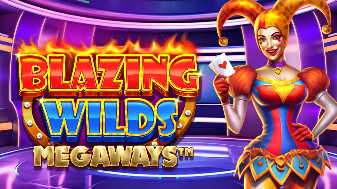 The promotional header for Blazing Wilds Megaways, an online slot game on Betty.ca.