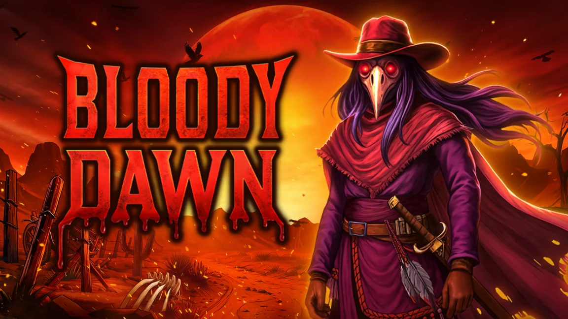 The promotional header for Bloody Dawn, an online slot game on Betty.ca.