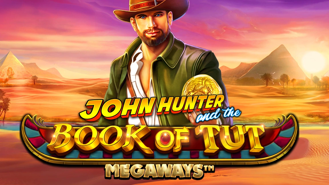 The promotional header for Book of Tut Megaways, an online slot game on Betty.ca.