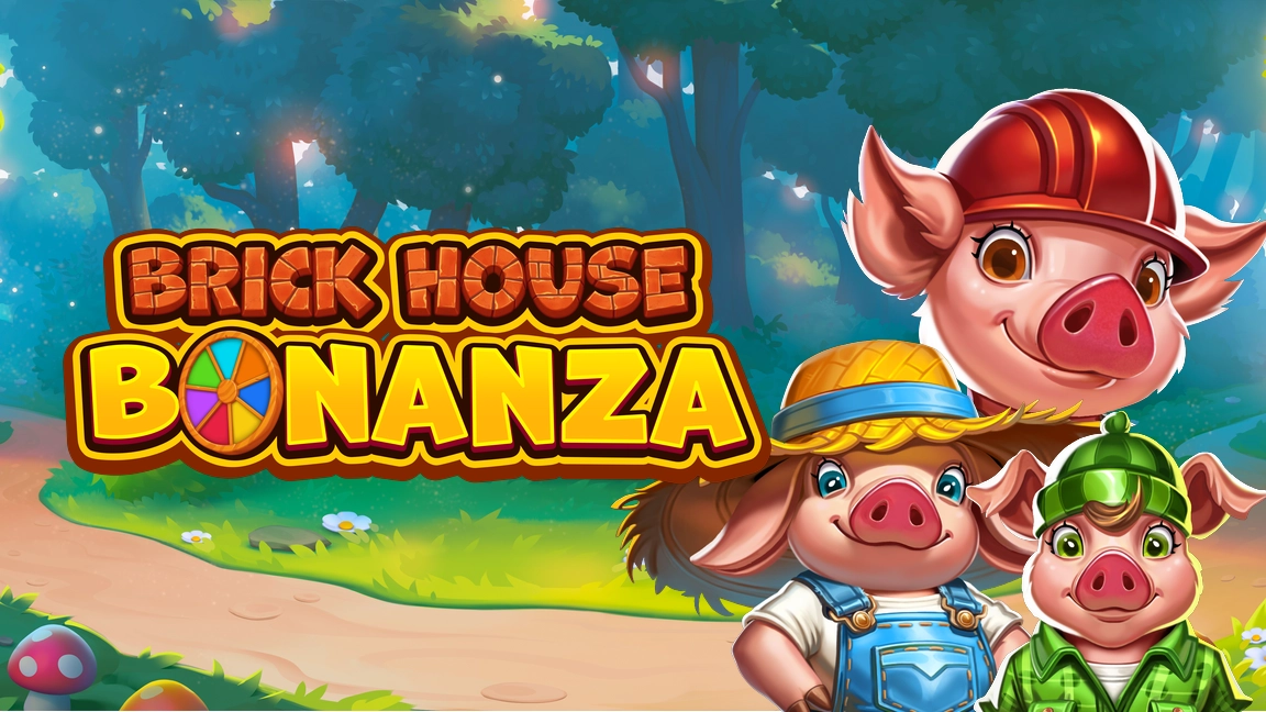 The promotional header for Brick House Bonanza, an online slot game on Betty.ca.