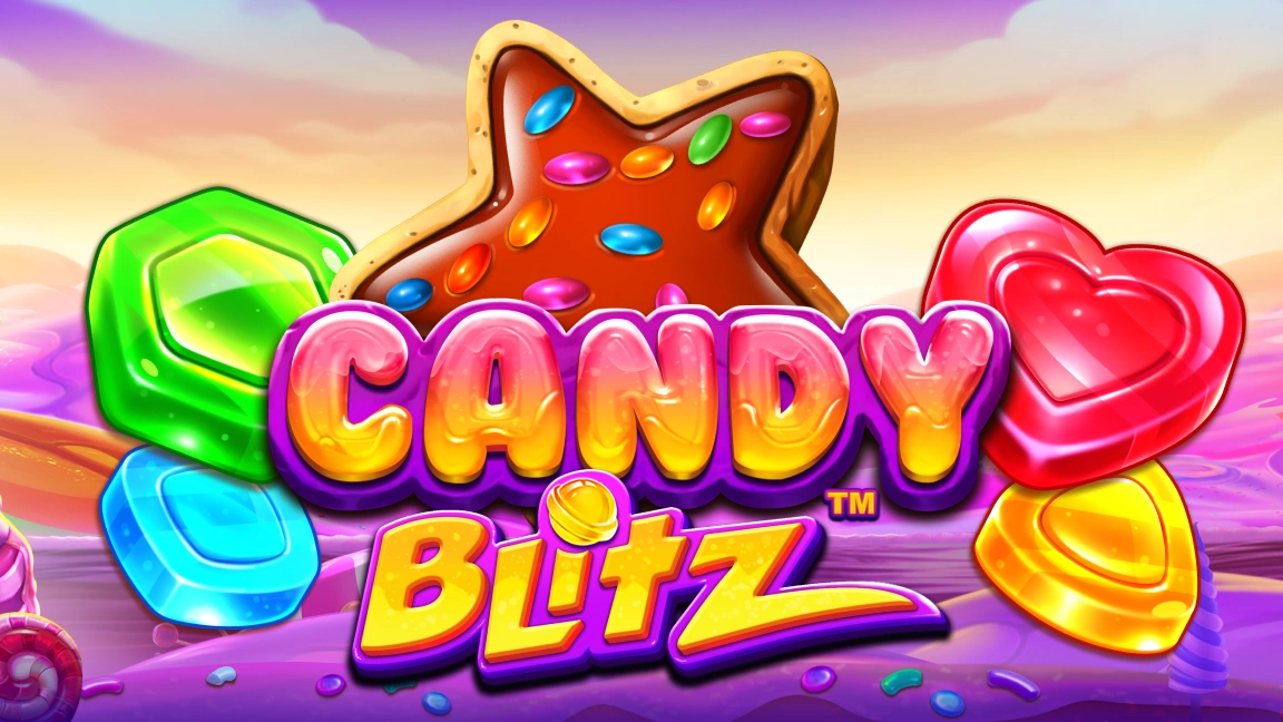The promotional header for Candy Blitz, an online slot game on Betty.ca.