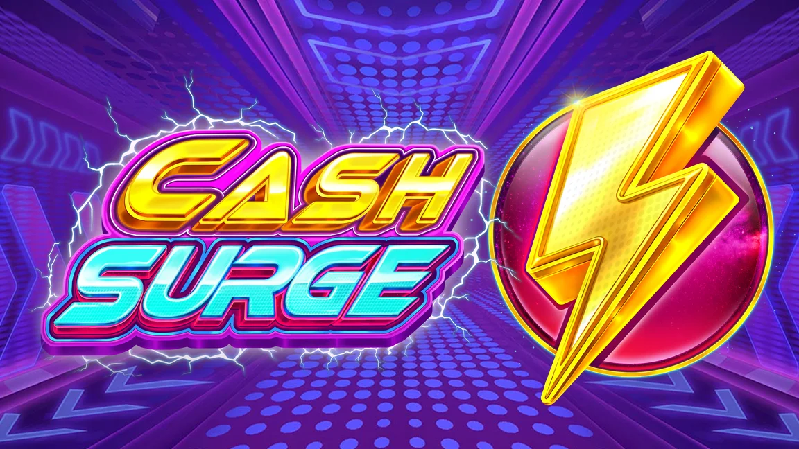 The promotional header for Cash Surge, an online slot game on Betty.ca.