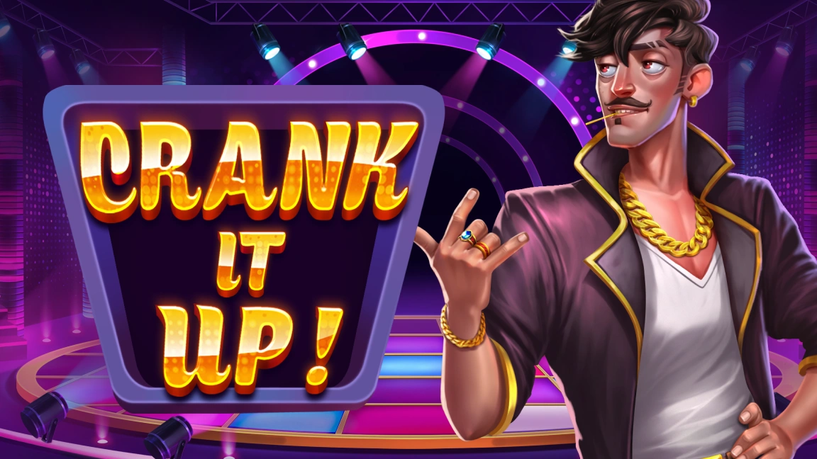 The promotional header for Crank It Up, an online slot game on Betty.ca.