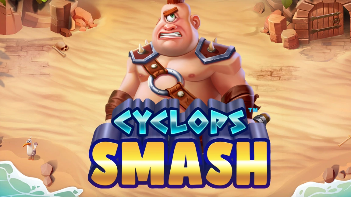 The promotional header for Cyclops Smash, an online slot game on Betty.ca.