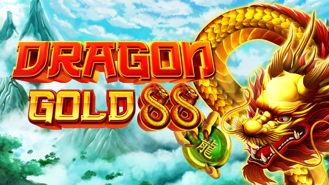 The promotional header for Dragon Gold 88, an online slot game on Betty.ca.