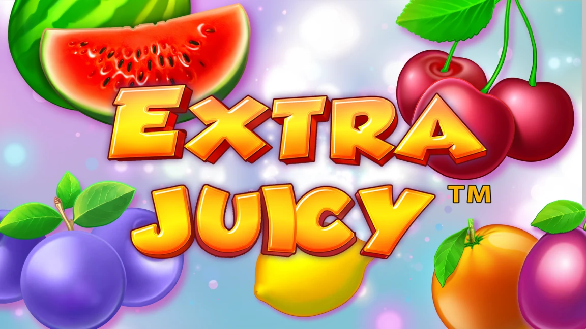 The promotional header for Extra Juicy, an online slot game on Betty.ca.