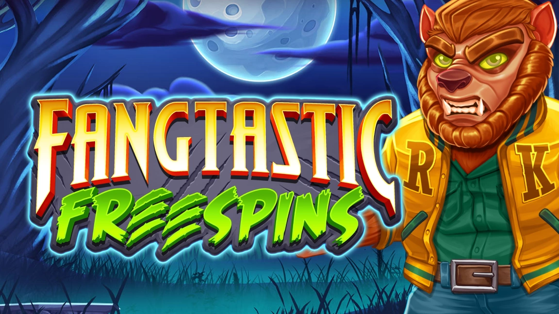 The promotional header for Fangtastic Freespins, an online slot game on Betty.ca.