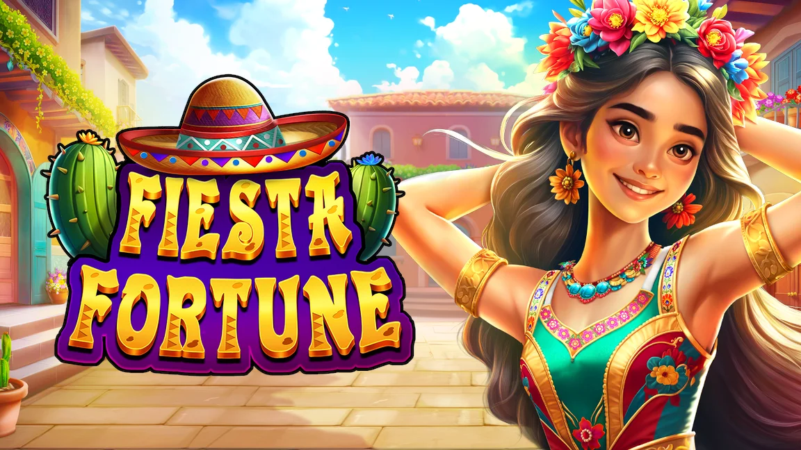 The promotional header for Fiesta Fortune, an online slot game on Betty.ca.