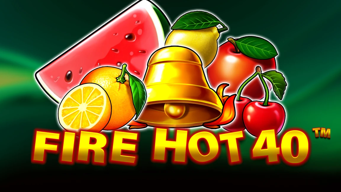 The promotional header for Fire Hot 40, an online slot game on Betty.ca.