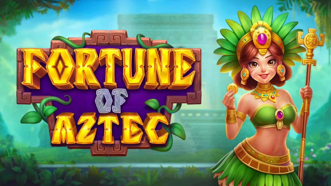 The promotional header for Fortune of Aztec, an online slot game on Betty.ca.