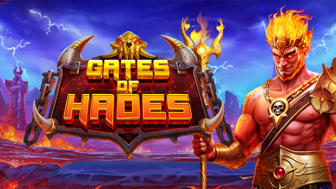The promotional header for Gates of Hades, an online slot game on Betty.ca.