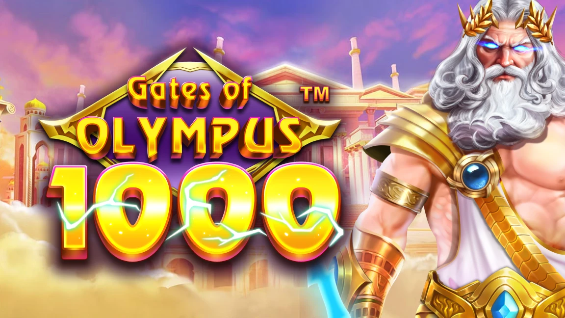 The promotional header for Gates of Olympus 1000, an online slot game on Betty.ca.