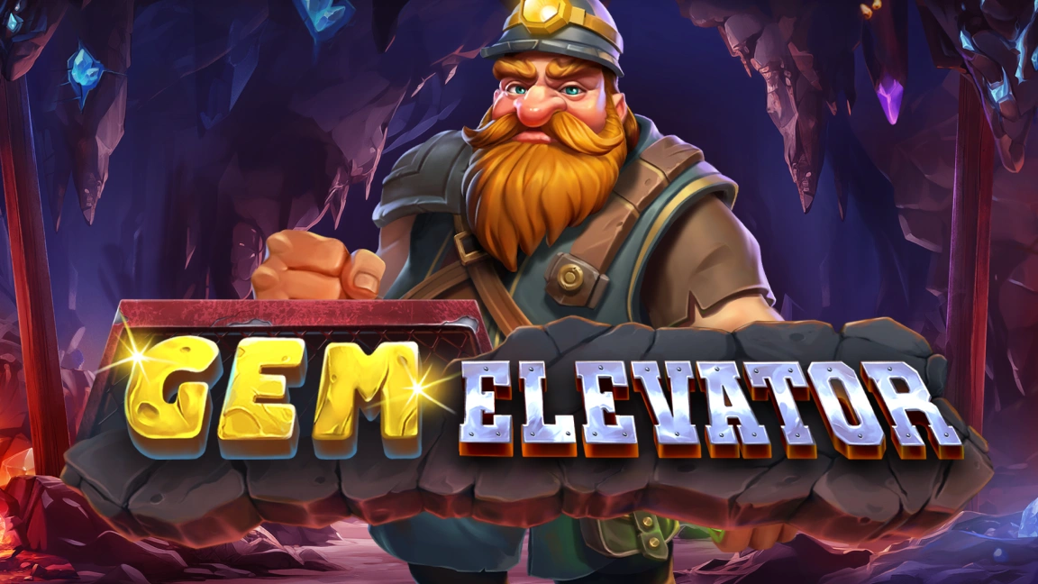 The promotional header for Gem Elevator, an online slot game on Betty.ca.
