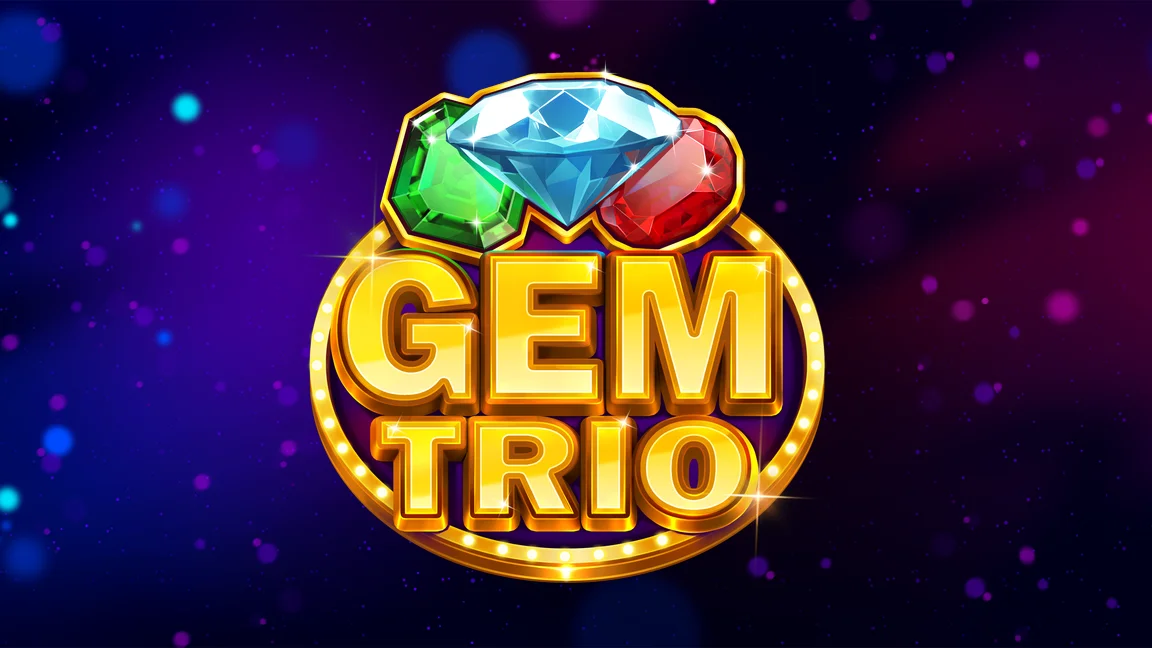 The promotional header for Gem Trio, an online slot game on Betty.ca.