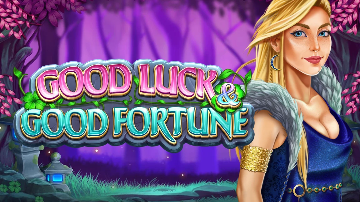 The promotional header for Good Luck & Good Fortune, an online slot game on Betty.ca.