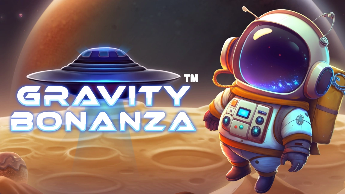 The promotional header for Gravity Bonanza, an online slot game on Betty.ca.