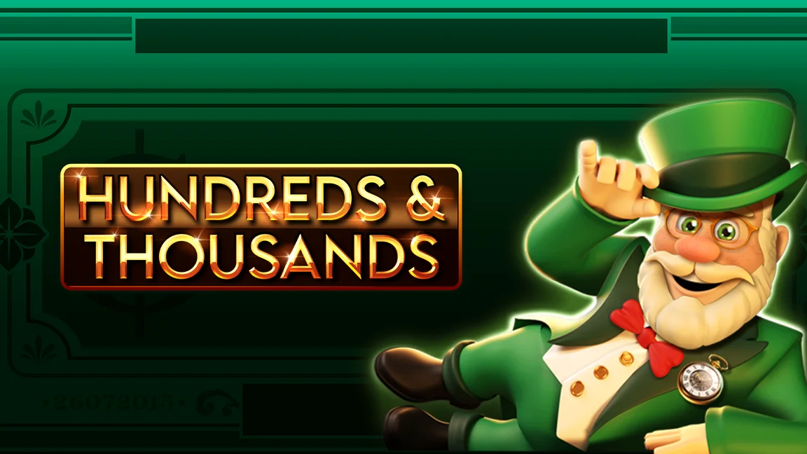 The promotional header for Hundreds and Thousands, an online slot game on Betty.ca.
