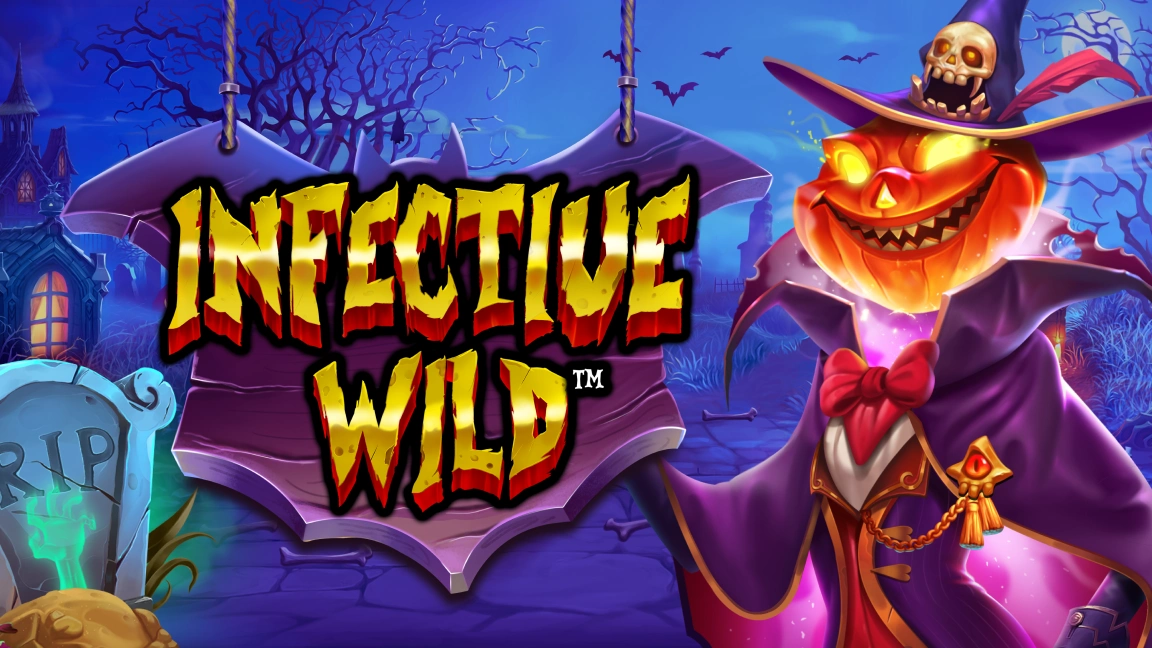 The promotional header for Infective Wild, an online slot game on Betty.ca.