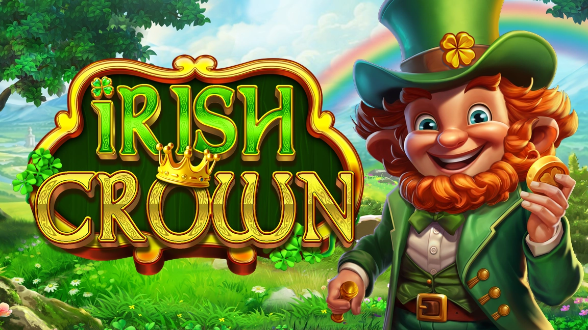 The promotional header for Irish Crown, an online slot game on Betty.ca.