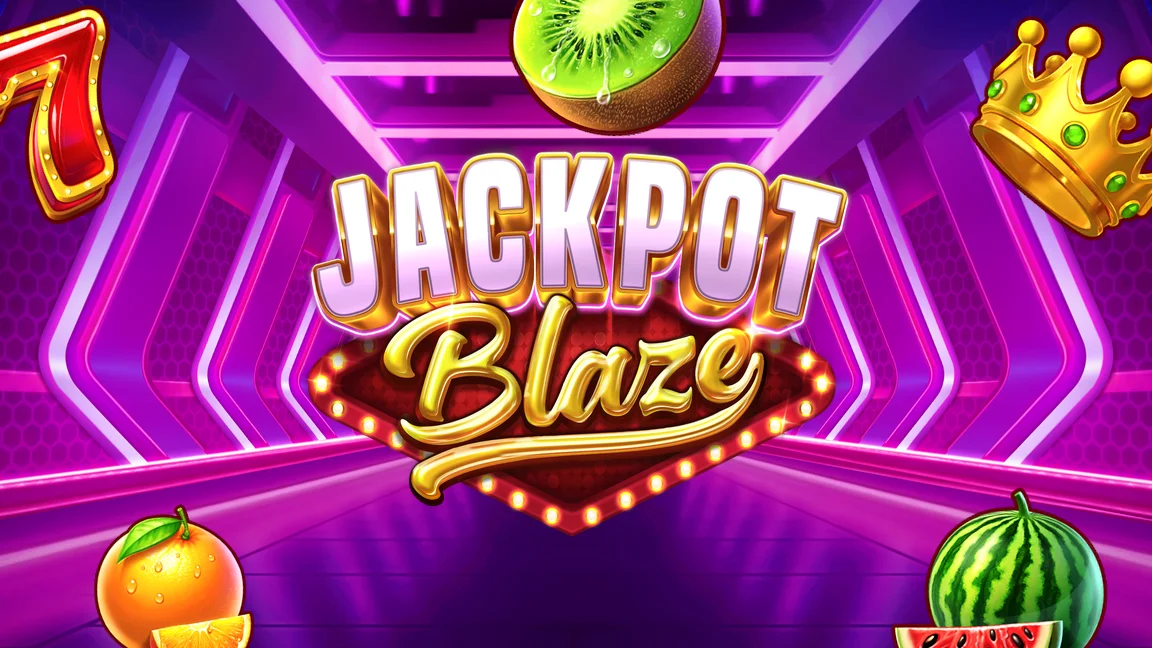 The promotional header for Jackpot Blaze, an online slot game on Betty.ca.