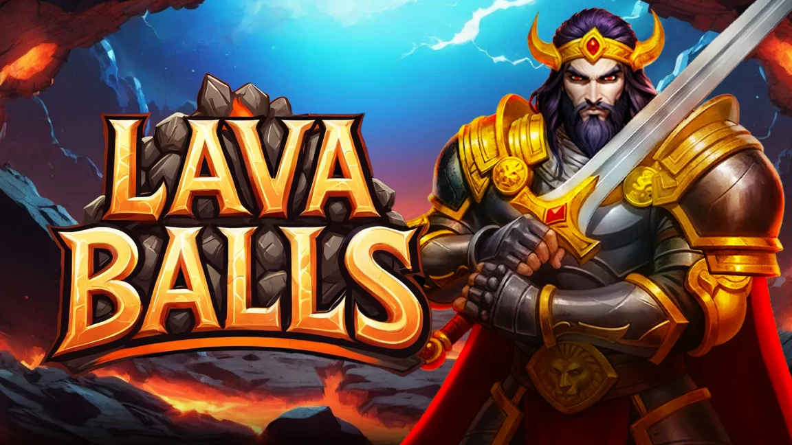 The promotional header for Lava Balls, an online slot game on Betty.ca.