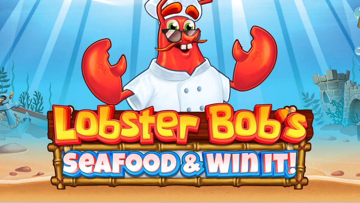 The promotional header for Lobster Bob’s Sea Food and Win It, an online slot game on Betty.ca.