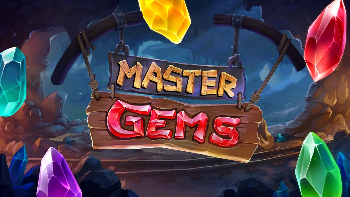 The promotional header for Master Gems, an online slot game on Betty.ca.