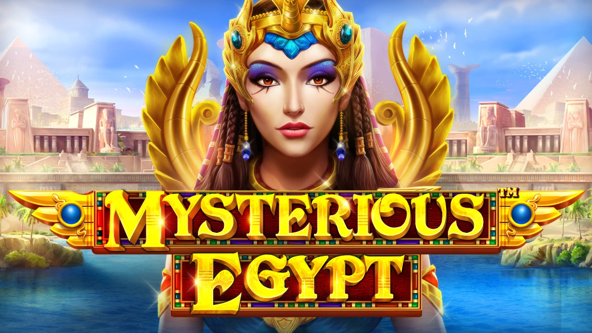 The promotional header for Mysterious Egypt, an online slot game on Betty.ca.