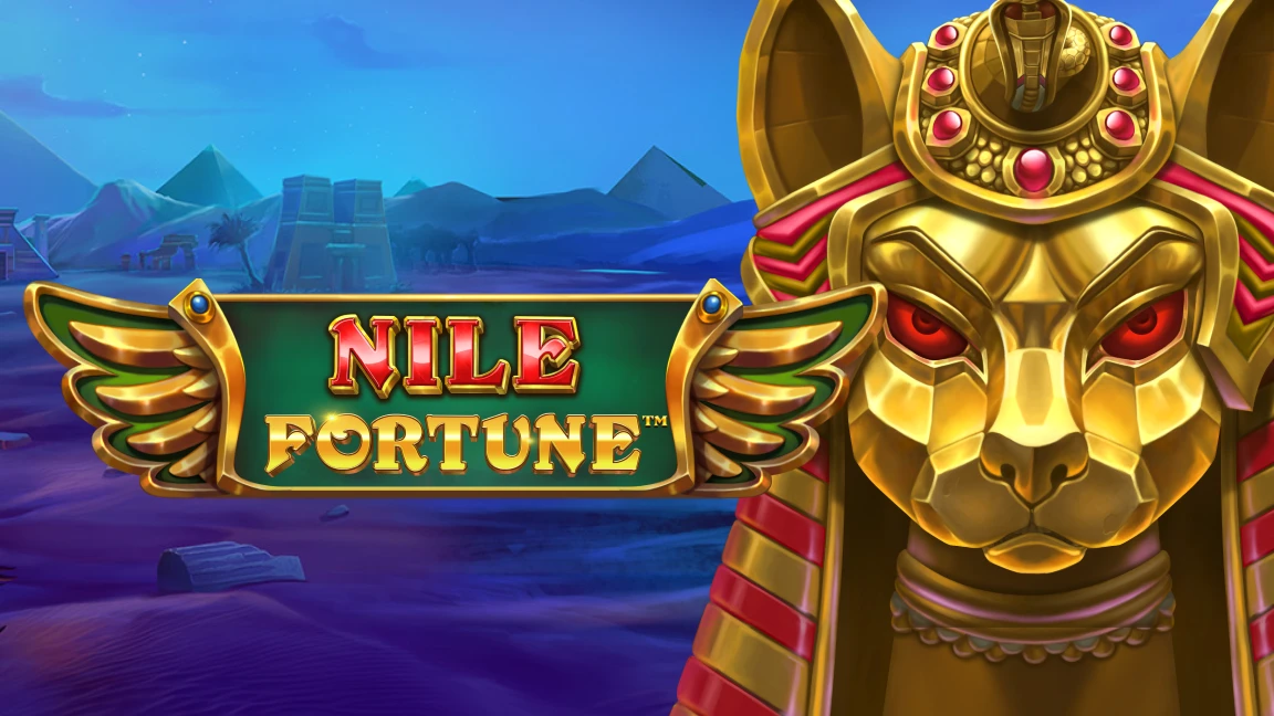 The promotional header for Nile Fortune, an online slot game on Betty.ca.
