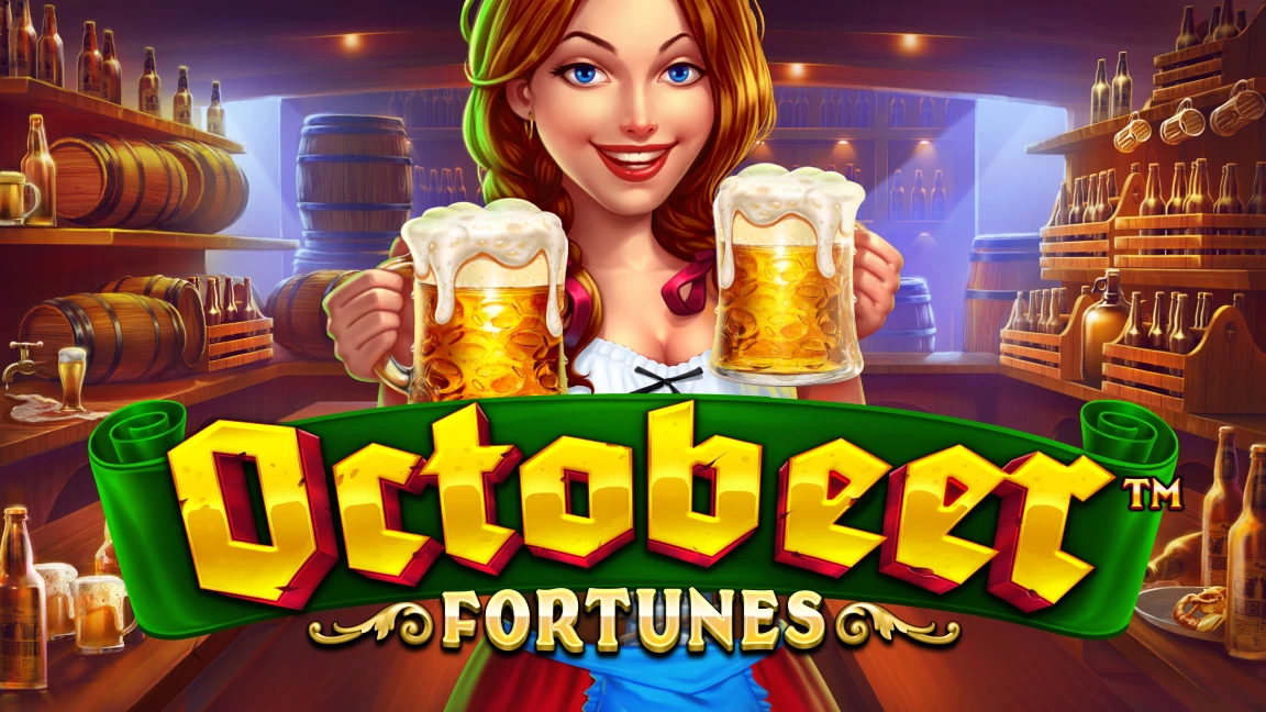 The promotional header for Octobeer Fortunes, an online slot game on Betty.ca.