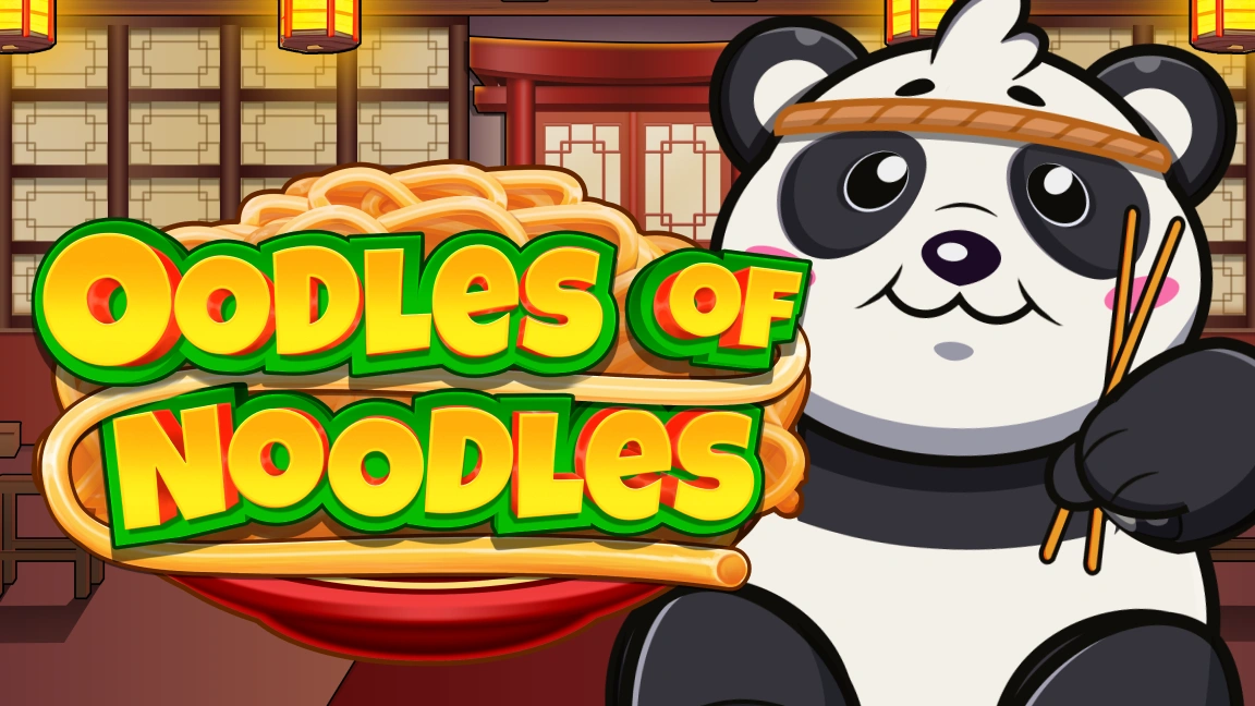The promotional header for Oodles of Noodles, an online slot game on Betty.ca.