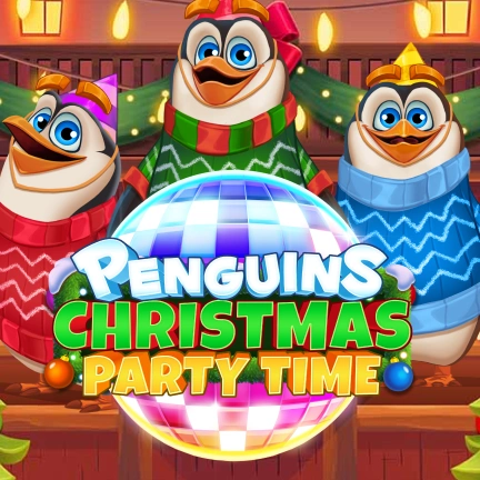 Penguins Christmas Party Time