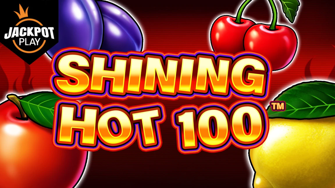 The promotional header for Shining Hot 100 Jackpot Play, an online slot game on Betty.ca.