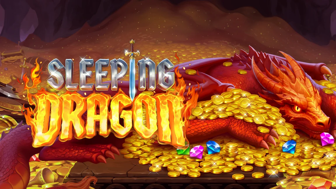 The promotional header for Sleeping Dragon, an online slot game on Betty.ca.