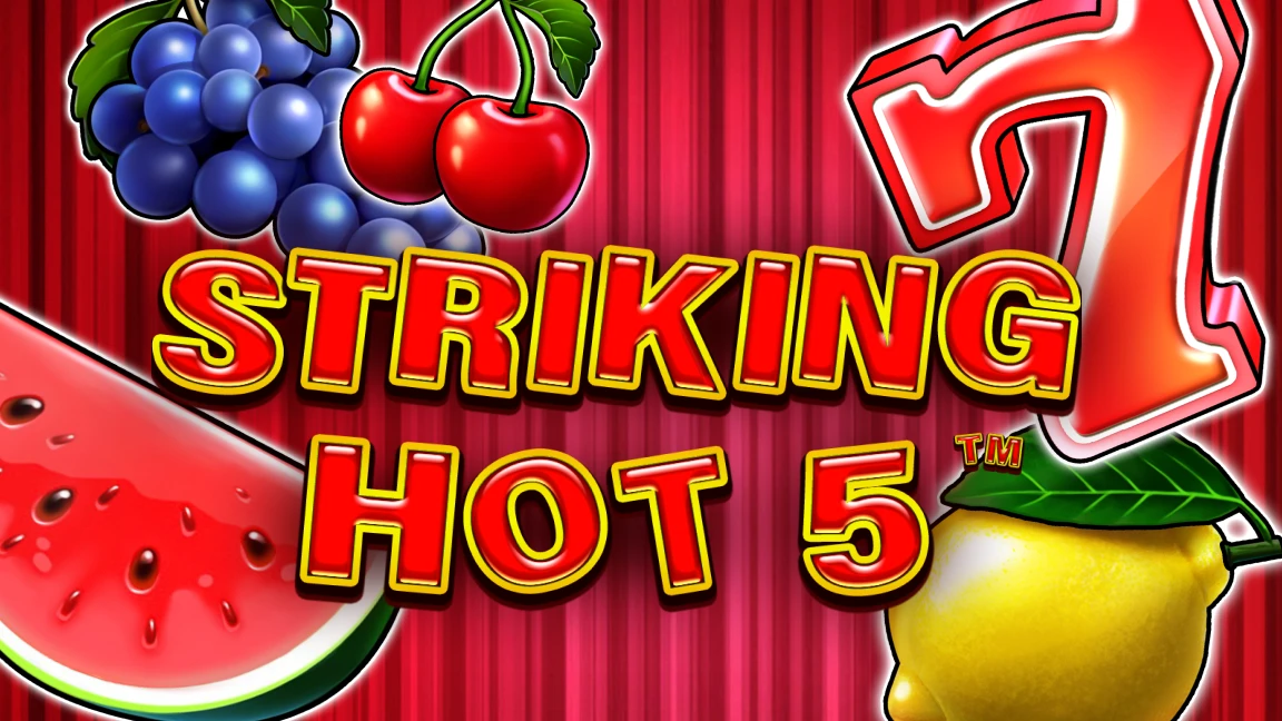 The promotional header for Striking Hot 5, an online slot game on Betty.ca.