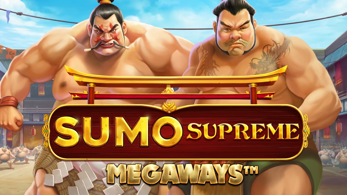 The promotional header for Sumo Supreme Megaways™, an online slot game on Betty.ca.