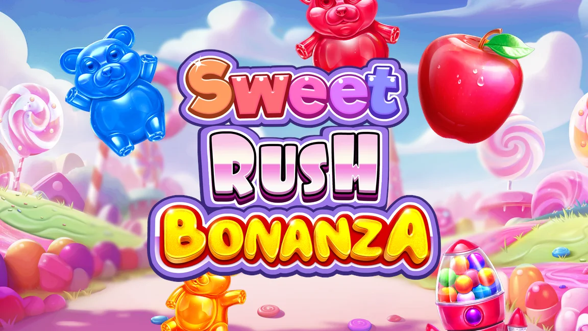 The promotional header for Sweet Rush Bonanza, an online slot game on Betty.ca.