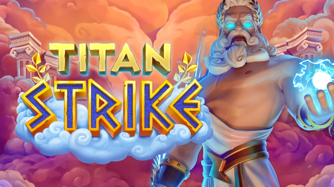The promotional header for Titan Strike, an online slot game on Betty.ca.