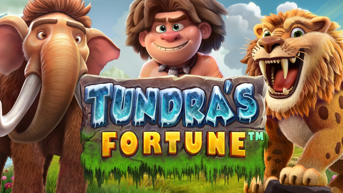 The promotional header for Tundra's Fortune, an online slot game on Betty.ca.