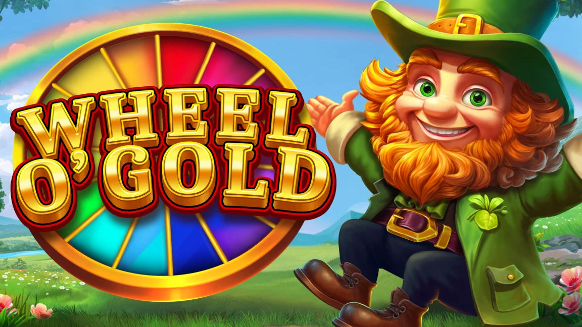 The promotional header for Wheel O'Gold, an online slot game on Betty.ca.